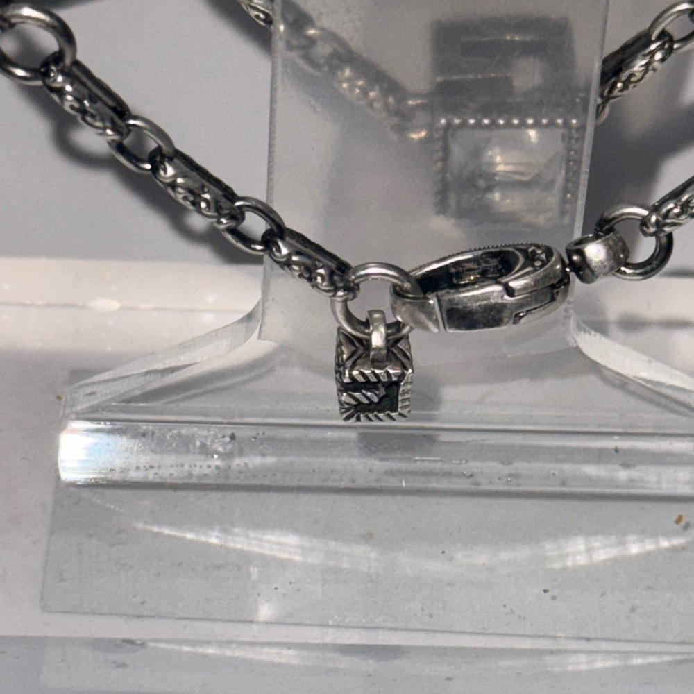 GUCCI NWOT W/ COA Cube Pendent .925 Sterling Necklace With Box - Retail $630 - Picture 12 of 13
